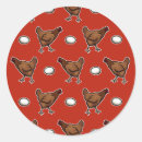 Recherche de poulet drôle autocollants Volaille