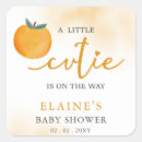 Recherche de orange mandarine autocollants Baby shower