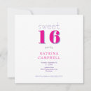 Recherche de sweet 16ans anniversaire invitations Seize