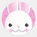 Recherche de visage de lapin autocollants Illustration