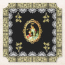 Recherche de collage vintage dessous de verres Femme