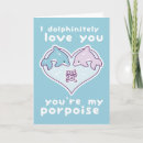 Recherche de coeur dauphin vœux cartes Drôle