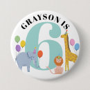 Zoek naar safari verjaardag buttons Verjaardag van kinderen