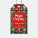 Recherche de noël étiquettes cadeau Tartan