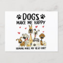 Recherche de chien heureux cartes postales Animal