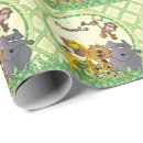 Recherche de safari africain papier cadeau Girafe