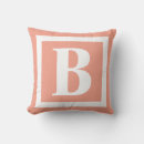 Recherche de orange corail coussins Monogramme