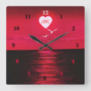 Recherche de oiseau rouge horloges Amour