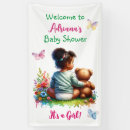 Recherche de baby girl shower banderoles Aquarelle
