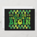 Recherche de shenanigans invitations Leprechaun