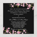 Recherche de fleurs de cerisier japonaises invitations Noir