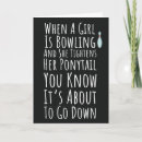 Recherche de bowling de fille cartes invitations Pour elle