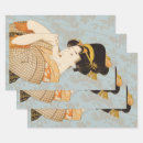 Recherche de geisha papier cadeau Vintage