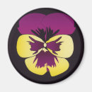 Recherche de pensée jaune magnets Floral