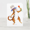 Recherche de tigre anniversaire cartes Illustration