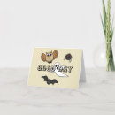 Recherche de fantôme kawaii vœux cartes Batte