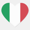 Recherche de coeur italien autocollants Drapeaux du monde