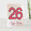 Zoek naar 26 jaar verjaardagskaarten 26ste