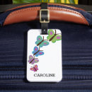 Recherche de papillons colorés bagages étiquettes Élégant
