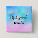 Recherche de bleu pastel badges Bridesmaid