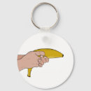 Zoek naar de banaan sleutelhangers Voedsel