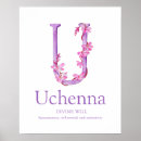 Recherche de lettre florale posters Pour elle