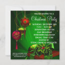 Recherche de rouge et vert noël invitations Fête de fin d'année