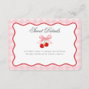 Recherche de cerises rouges invitations Future maman