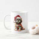 Recherche de tzu de shih de noël tasses Dog