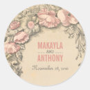 Recherche de noël antique autocollants Rose