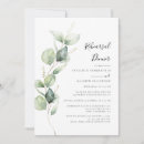 Recherche de eucalyptus répétition dîner invitations Vert sauge