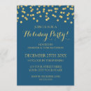 Recherche de confetti noël invitations Bleu marine