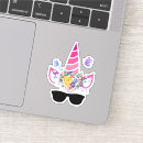 Recherche de licorne mythique autocollants Fleurs