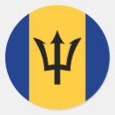 Recherche de drapeau des caraïbes autocollants Barbade