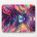 Recherche de visage femme tapis souris Peinture