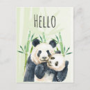 Recherche de panda mignon cartes postales Animal sauvage