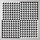 Recherche de motif triangle posters Noir et blanc