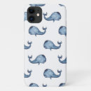 Recherche de baleine mignonne iphone coques Bleu