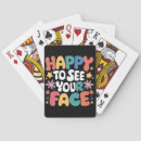 Recherche de visage heureux jeux de cartes Drôle