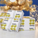Recherche de visage souriant papier cadeau Drôle
