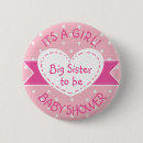 Recherche de soeur à être badges Baby shower