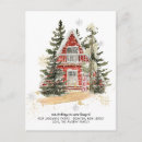 Recherche de hiver rustique cartes postales Aquarelle