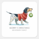 Recherche de noël chien autocollants Jolie