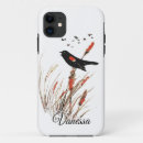 Zoek naar rode vogels iphone hoesjes Waterverf