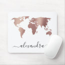 Recherche de carte du monde tapis souris Voyage