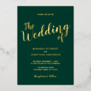 Recherche de emerald and gold invitations Moderne