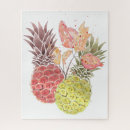 Recherche de ananas puzzles Aquarelle