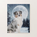 Recherche de chiens de berger australiens puzzles Merle
