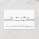 Recherche de médecins standard cartes visite Doctor