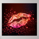 Recherche de bouche rouge posters Embrasser